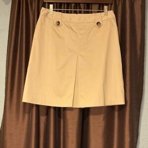 White House Black Market Tan Mini Skirt